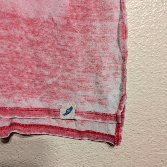 Unwind Women's Red V-Neck Top Size Large Pre-owned - Picture 3 of 7